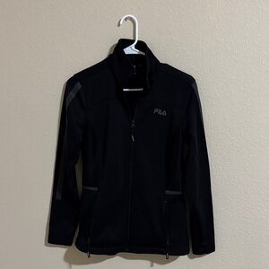 FILA Women's Black and Gray Ski Jacket